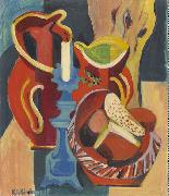 Ernst Ludwig Kirchner Stilleben mit Krugen und Kerzen oil painting reproduction